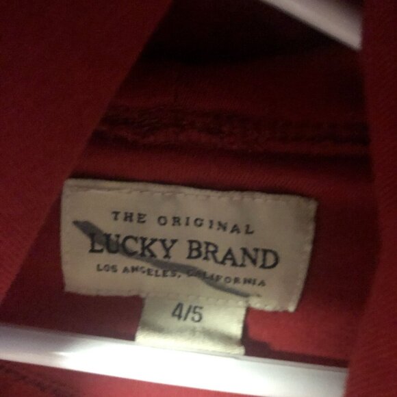Lucky Size 4/5 Red Pullover Hoodie - Picture 5 of 6